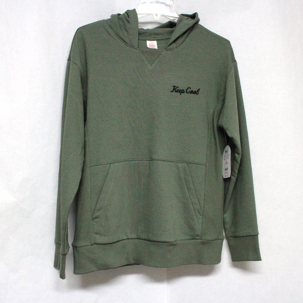 Wonder Nation Boy's XL 14-16 Oversize Fit Long Sleeve Olive Night (Green) Hoodie